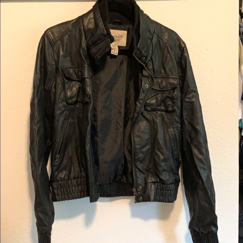 Faux Leather Jacket